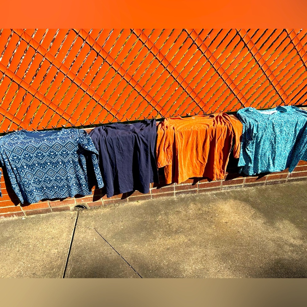 4 Sonoma brand 3/4 length sleeve tops. Buy all 4 for $20.00